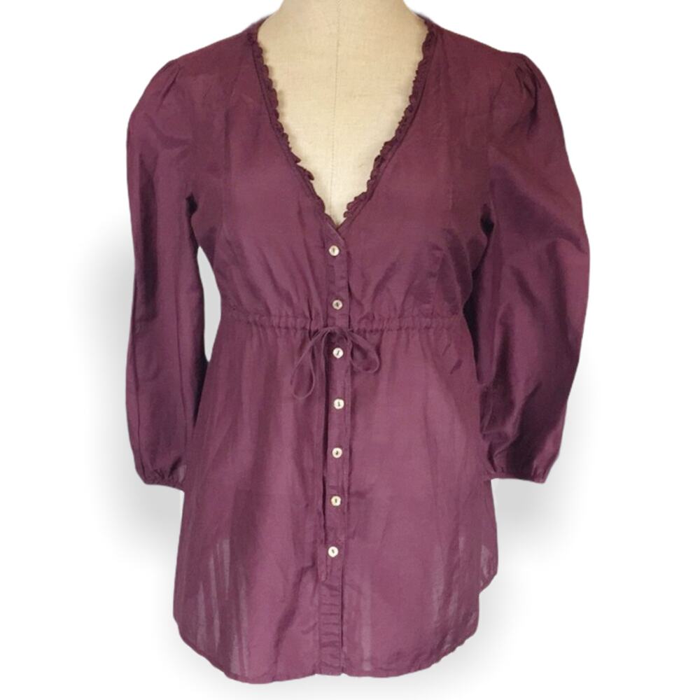 Calvin Klein jeans blouse. Silk cotton blend sz M